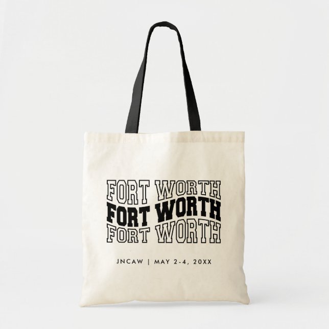Fort Worth Event Welcome Bag Trade Show Tote (Front)