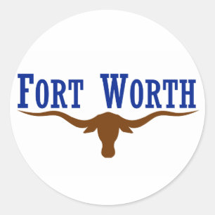 Fort Worth Flag Classic Round Sticker