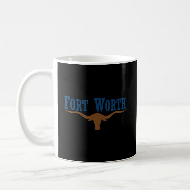 Fort Worth Gift Fort Worth City Flag Coffee Mug (Left)