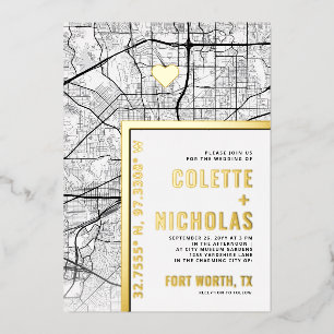 Fort Worth Love Locator   City Themed Wedding