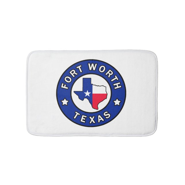 Fort Worth Texas Bath Mat (Front)