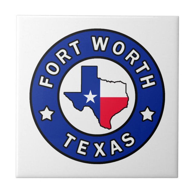 Fort Worth Texas Ceramic Tile (Front)