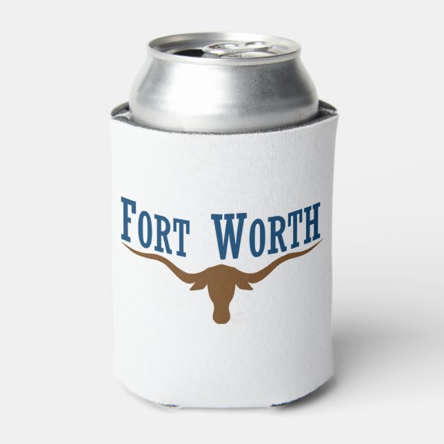 Fort Worth (Texas) city flag Can Cooler (Can Front)