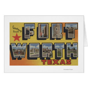 Fort Worth, Texas - Large Letter Scenes