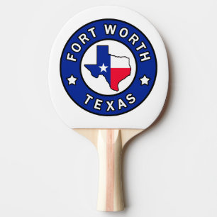 Fort Worth Texas Ping Pong Paddle