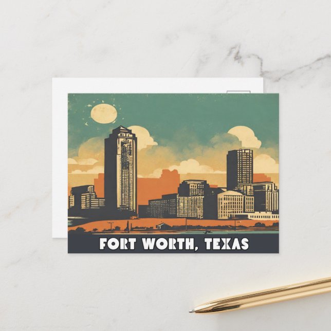 Fort Worth, Texas Postcard (Front/Back In Situ)