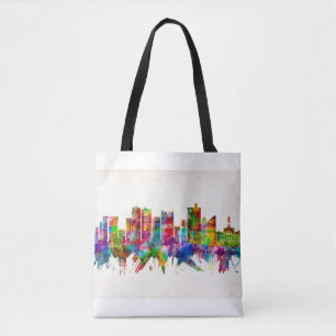 Fort Worth Texas Skyline Tote Bag