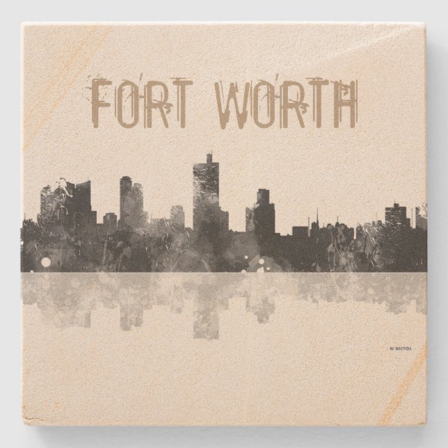 FORT WORTH, TEXAS - Stone Drinks Coaster (Front)
