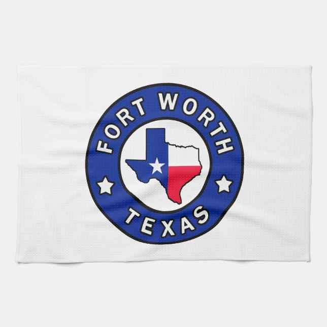 Fort Worth Texas Tea Towel (Horizontal)