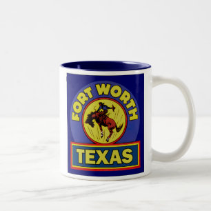 Fort Worth Texas Two-Tone Coffee Mug