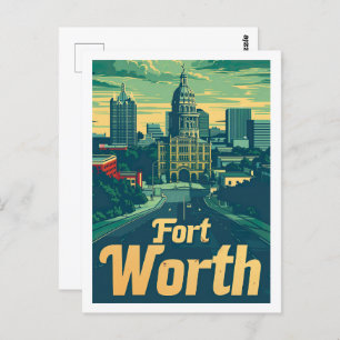 Fort Worth Texas USA Famous Travel Place Postcard
