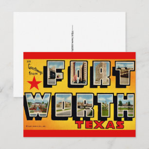 Fort Worth TX Postcard