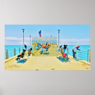 Forte dei Marmi Pier Daydream, Poster Print