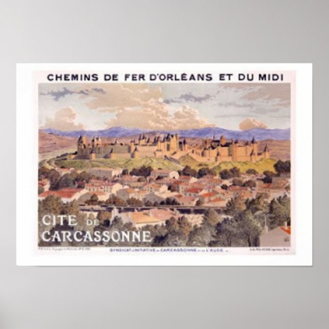 Fortified Carcassonne France Poster (Front)
