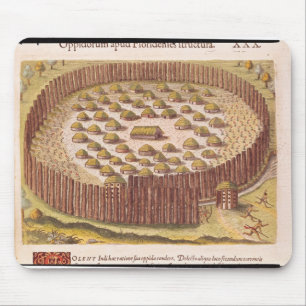 Fortified Indian Village, from 'Brevis 2 Mouse Pad