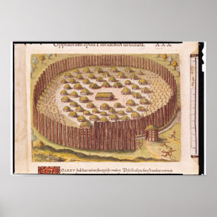 Fortified Indian Village, from 'Brevis 2 Poster
