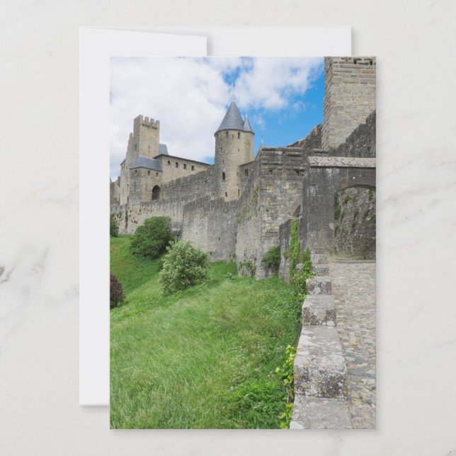 Fortified Wall of Carcassonne Thank You Card (Front)