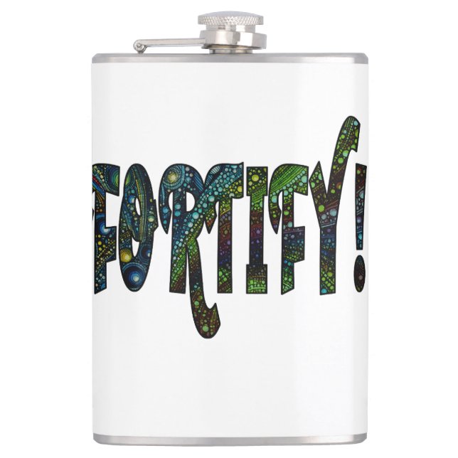 Fortify! Hip Flask (Front)