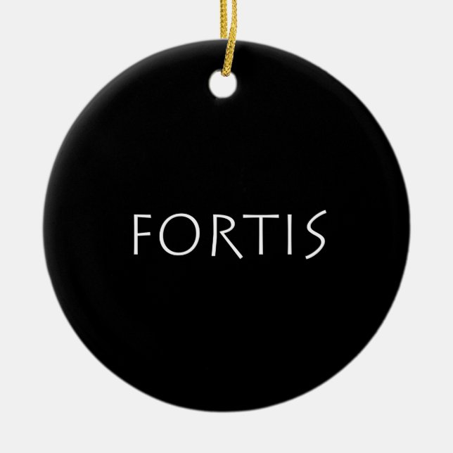 Fortis Ceramic Ornament (Front)