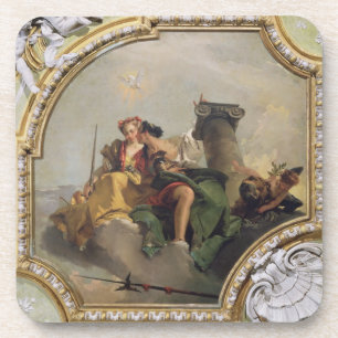 Fortitude and Justice, from the 'Sala Capitolare' Coaster