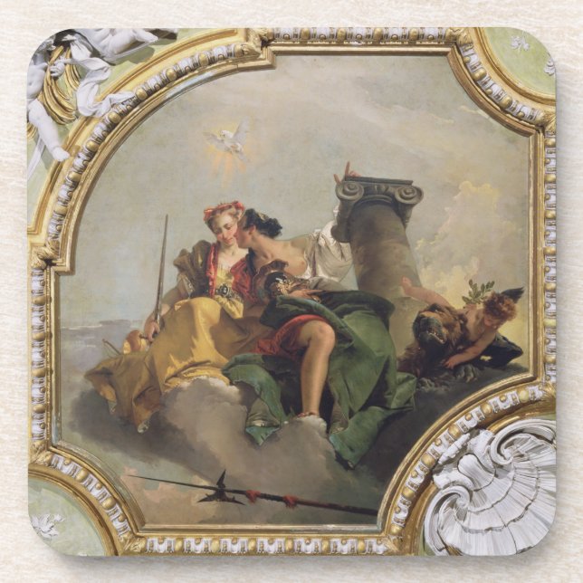 Fortitude and Justice, from the 'Sala Capitolare' Coaster (Front)