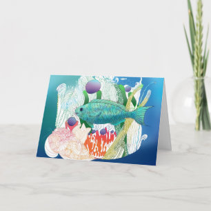 Fortnight Fish says hello. Card