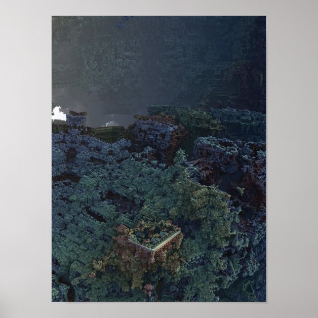 Fortress 3D Fractal Poster (Front)