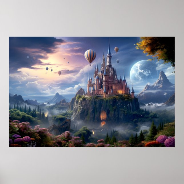 Fortress Castle Otherworldly Dimension Fantastic Poster (Front)