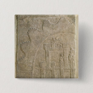 Fortress under Siege, from Nimrud, Iraq 15 Cm Square Badge