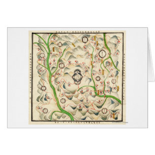 Fortresses in Xin Xi Ying, Yunnan Provence Map