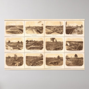 Forts, batteries, Atlanta, Ga Poster