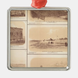 Forts Sumter & Moultrie, Sullivan's Island Metal Ornament