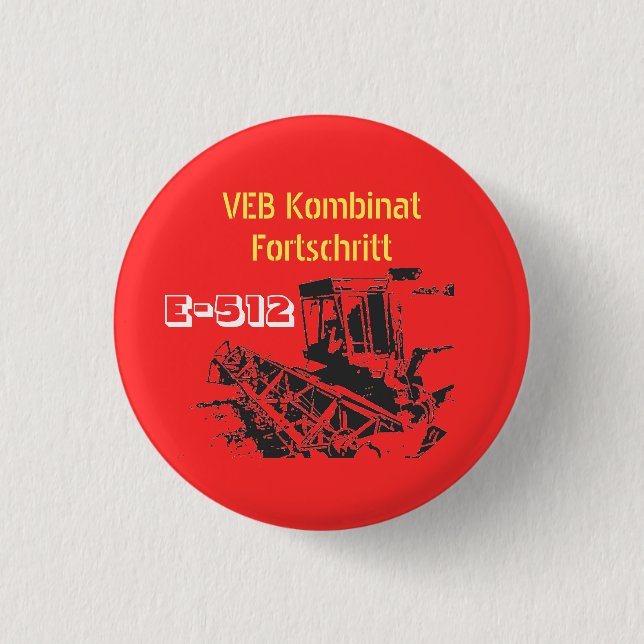 Fortschritt Design DDR 3 Cm Round Badge (Front)