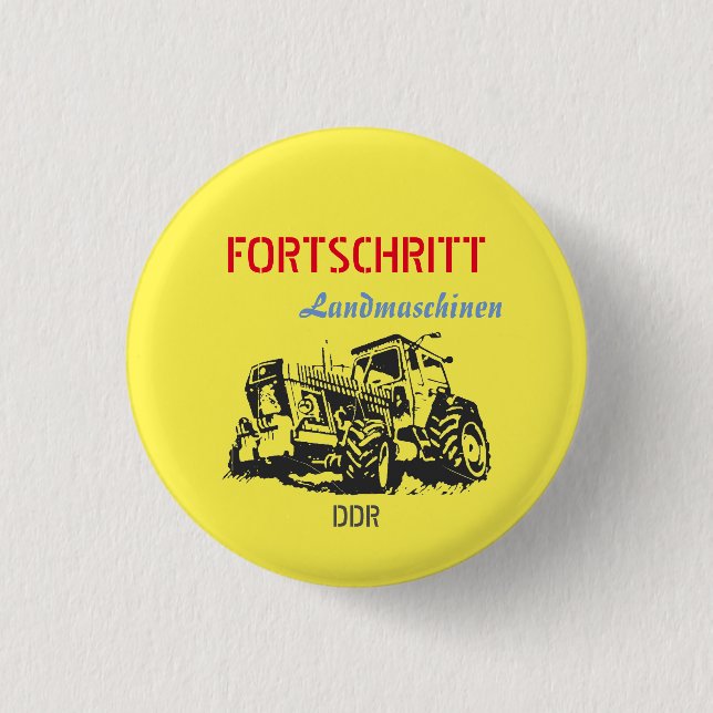 Fortschritt Design DDR 3 Cm Round Badge (Front)