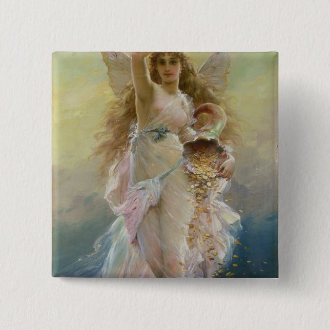 Fortuna 15 Cm Square Badge (Front)