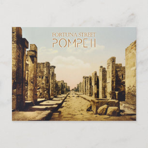 Fortuna Street, Pompeii, Italy Postcard