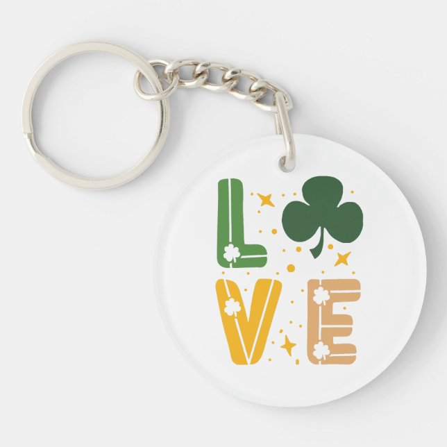 Fortunate Feelings Clover Key Ring (Front)