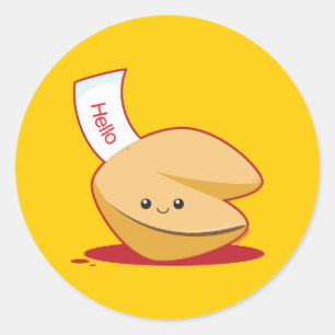 Fortune Cookie Classic Round Sticker