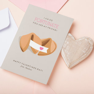 Fortune Cookie Kids Classroom Valentine Card