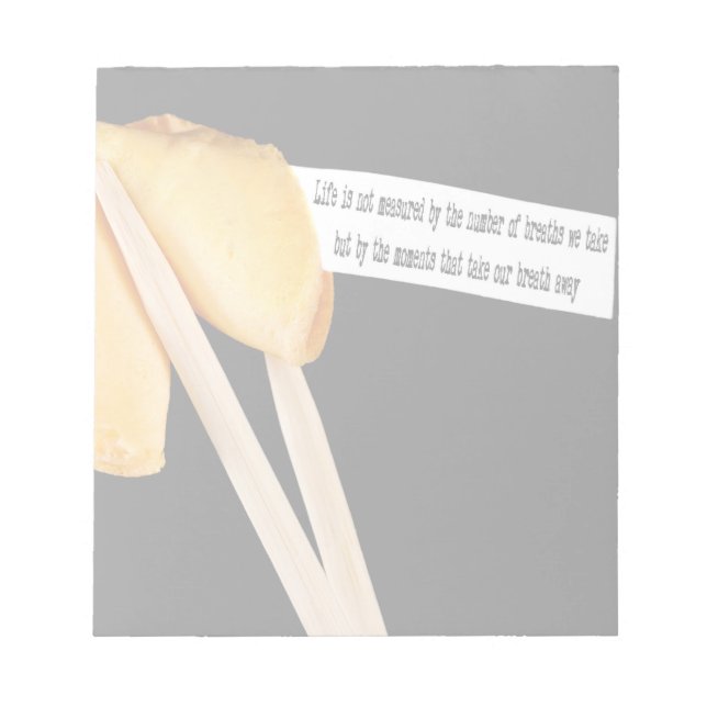 Fortune Cookie Life Quote Notepad (Front)