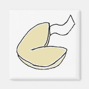 Fortune Cookie Lucky Chinese Food Cartoon Magnet