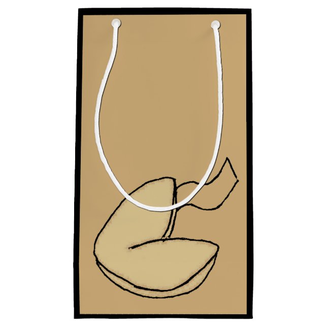 Fortune Cookie Lucky Chinese Food Cartoon Small Gift Bag (Front)