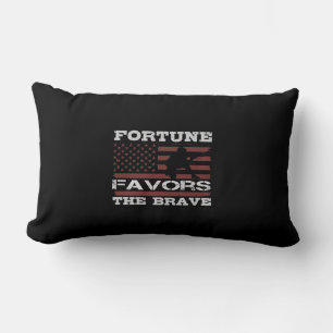 Fortune Favors The Brave Lumbar Cushion