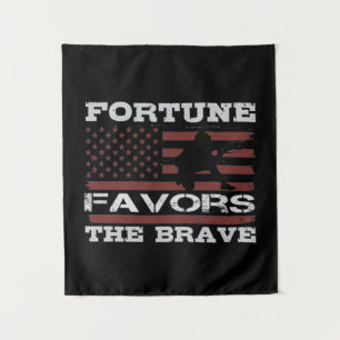 Fortune Favors The Brave Tapestry