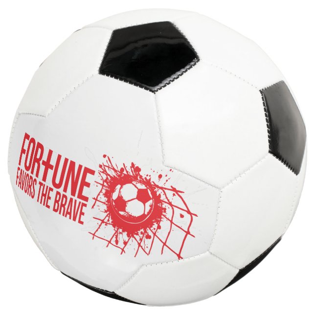 Fortune favours the brave England football Soccer Ball (Three Quarter)