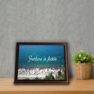 Fortune is fickle proverb poster