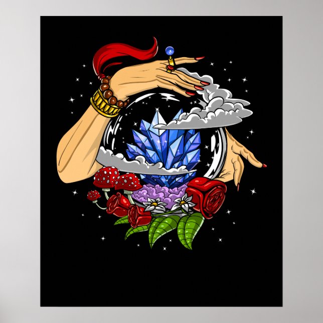 Fortune Teller Crystal Ball Poster (Front)