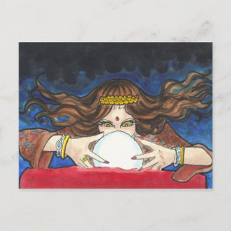 Fortune Teller fantasy circus art postcard print