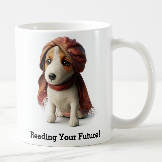 Fortune Teller Jack Russell Terrier Charm Coffee Mug (Creator Uploaded)
