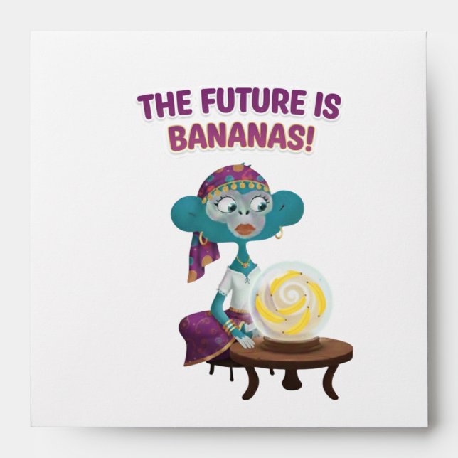 Fortune teller monkey envelope (Front)